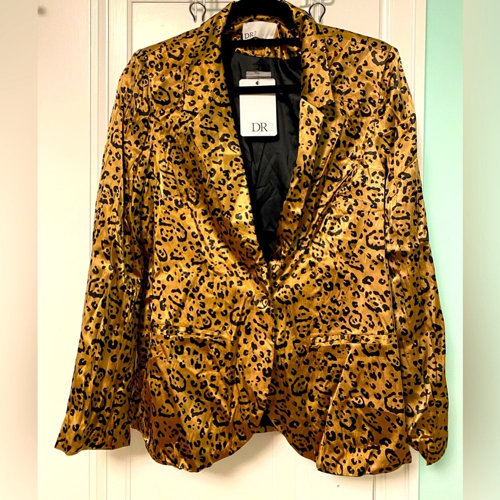 NWT leopard print blazer by DR2 at Nordstrom R